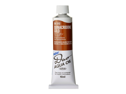 Duo Aqua water soluble oil paint - Holbein - 312, Quinacridone Gold, 40 ml
