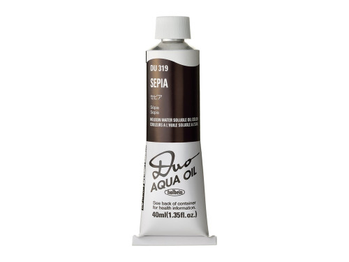 Duo Aqua water soluble oil paint - Holbein - 319, Sepia, 40 ml