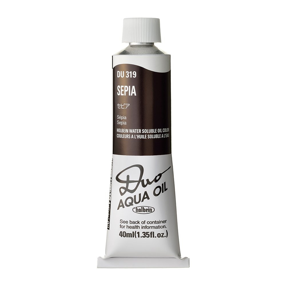Duo Aqua water soluble oil paint - Holbein - 319, Sepia, 40 ml