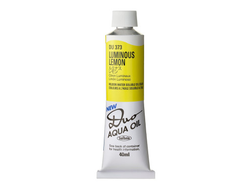 Duo Aqua water soluble oil paint - Holbein - 373, Luminous Lemon, 40 ml