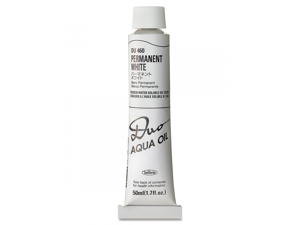 Farba olejna Duo Aqua Oil - Holbein - 460, Permanent White, 50 ml