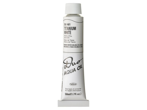 Duo Aqua water soluble oil paint - Holbein - 461, Titanium White, 50 ml