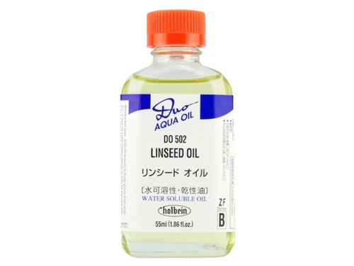 Linseed Oil for Duo Aqua water soluble oil paints - Holbein - 55 ml