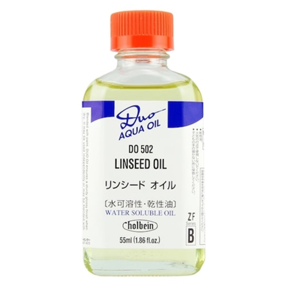 Linseed Oil for Duo Aqua water soluble oil paints - Holbein - 55 ml
