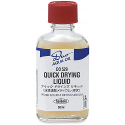 Quick Drying Liquid for Duo Aqua water soluble oil paints - Holbein - 55 ml