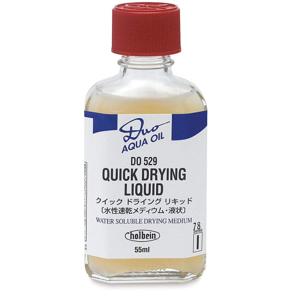 Medium Quick Drying Liquid do farb olejnych Duo Aqua Oil - Holbein - 55 ml
