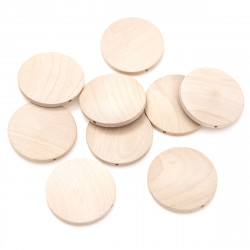 Wooden discs beads -...
