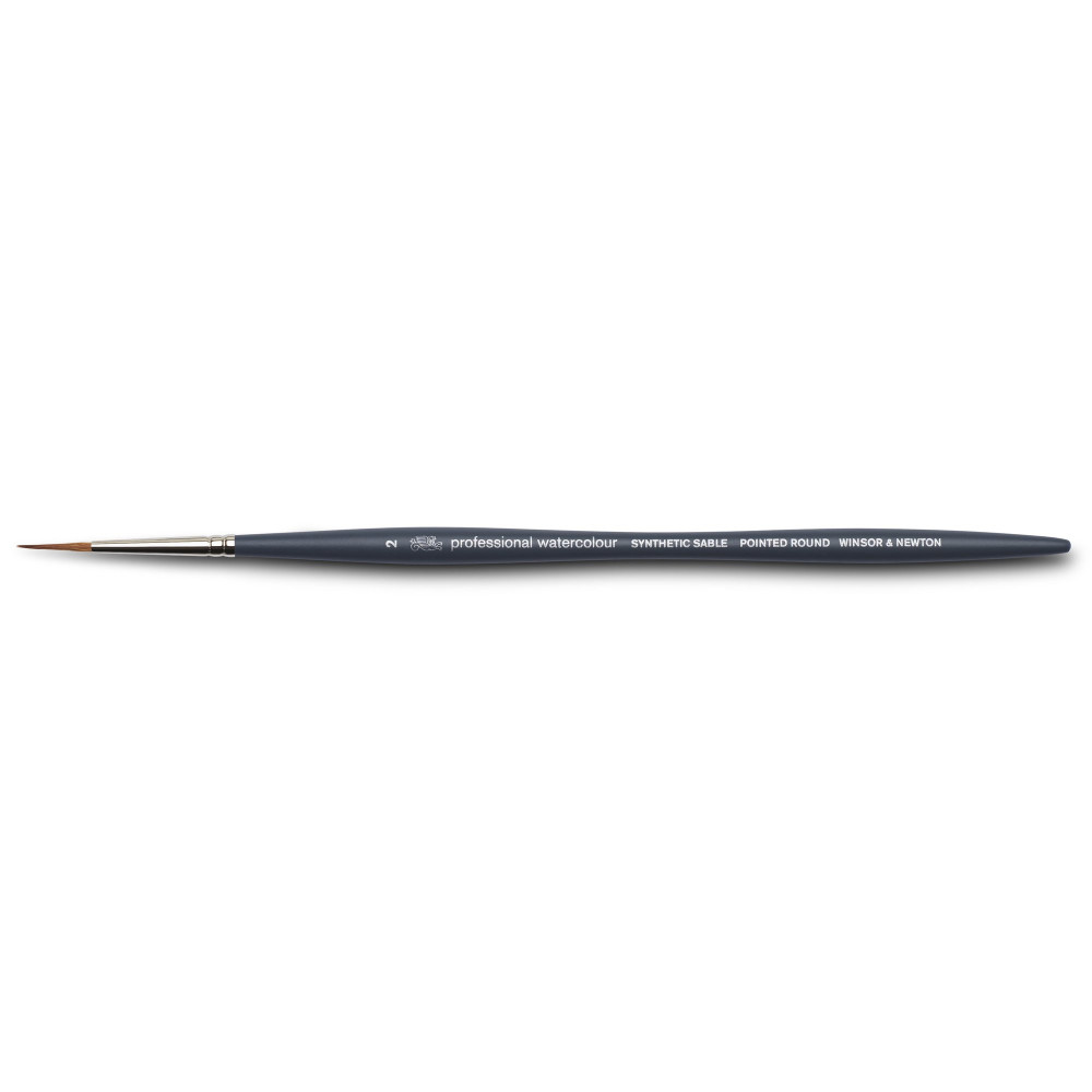 Pointed Round Professional Watercolor Synthetic Sable brush - Winsor & Newton - no. 2