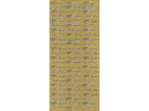 Stickers - W Dniu Urodzin 2842 Gold