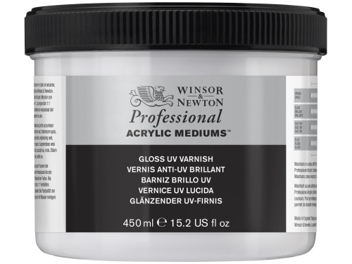 Varnish Gloss UV for acrylics Professional - Winsor & Newton, 450 ml