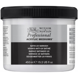 Werniks do farb akrylowych Satin UV Varnish - Winsor & Newton - satynowy, 450 ml