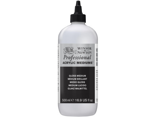 Gloss Medium for acrylics - Winsor & Newton - 500 ml