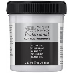 Medium do farb akrylowych Gloss Gel - Winsor & Newton - połysk, 237 ml
