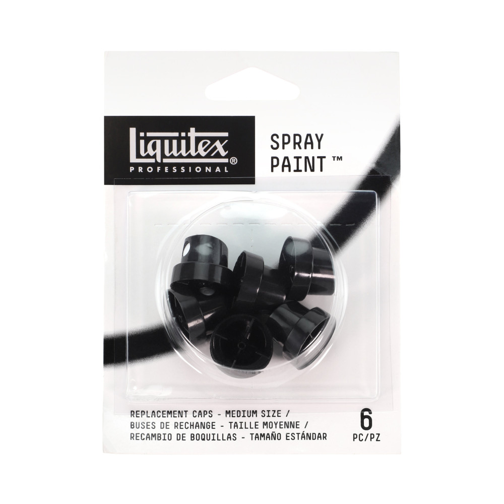 Spray paint replacement caps - Liquitex - 6 pcs