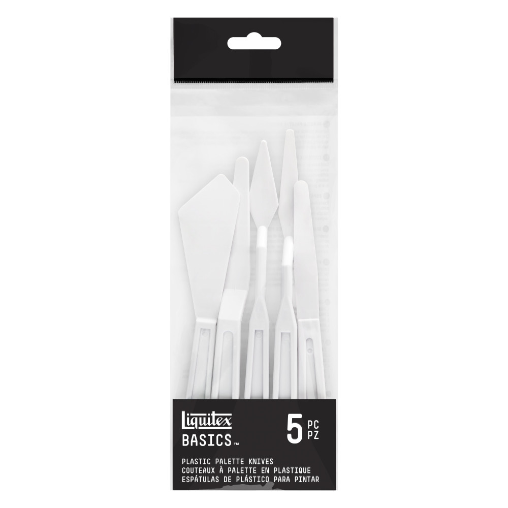 Set of Basic plastic painting spatulas - Liquitex - 5 pcs