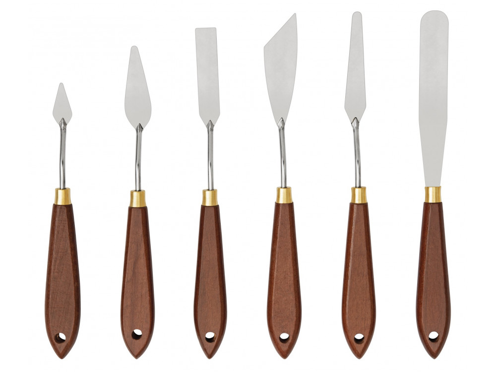Zestaw metalowych szpachelek malarskich Basic - Liquitex - 6 szt.