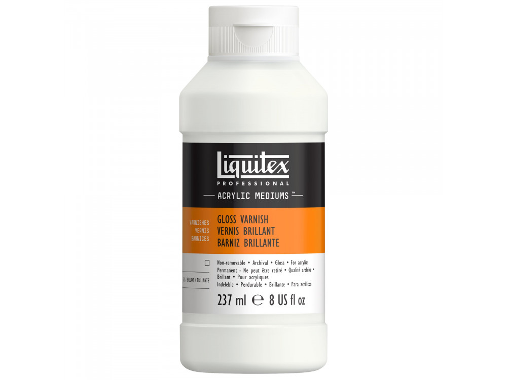 Werniks do farb akrylowych Gloss - Liquitex - połysk, 237 ml