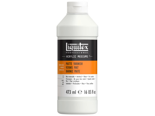 Werniks do farb akrylowych Matte - Liquitex - matowy, 473 ml