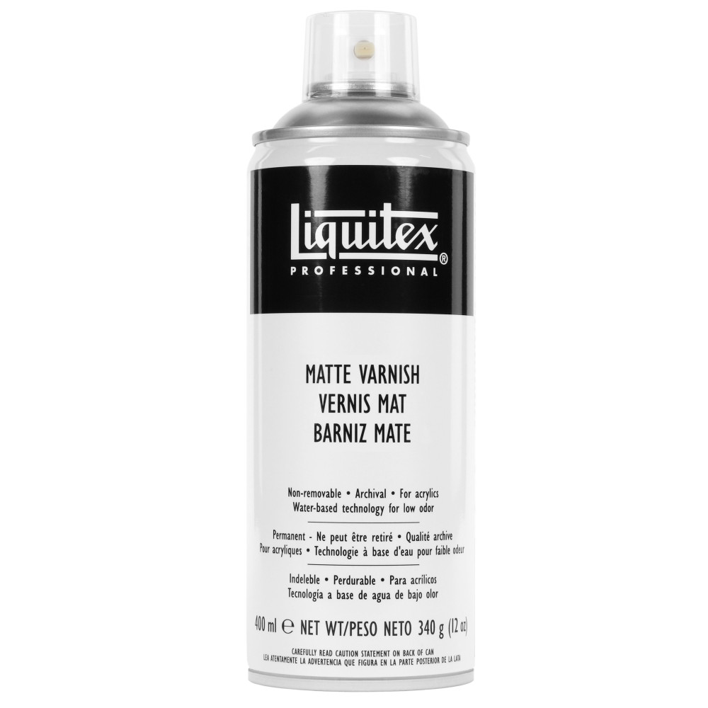 Werniks w sprayu do farb akrylowych Matte - Liquitex - matowy, 400 ml
