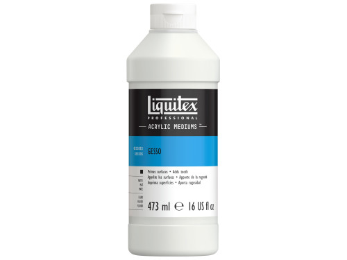Gesso for acrylics and oils - Liquitex - white, 473 ml