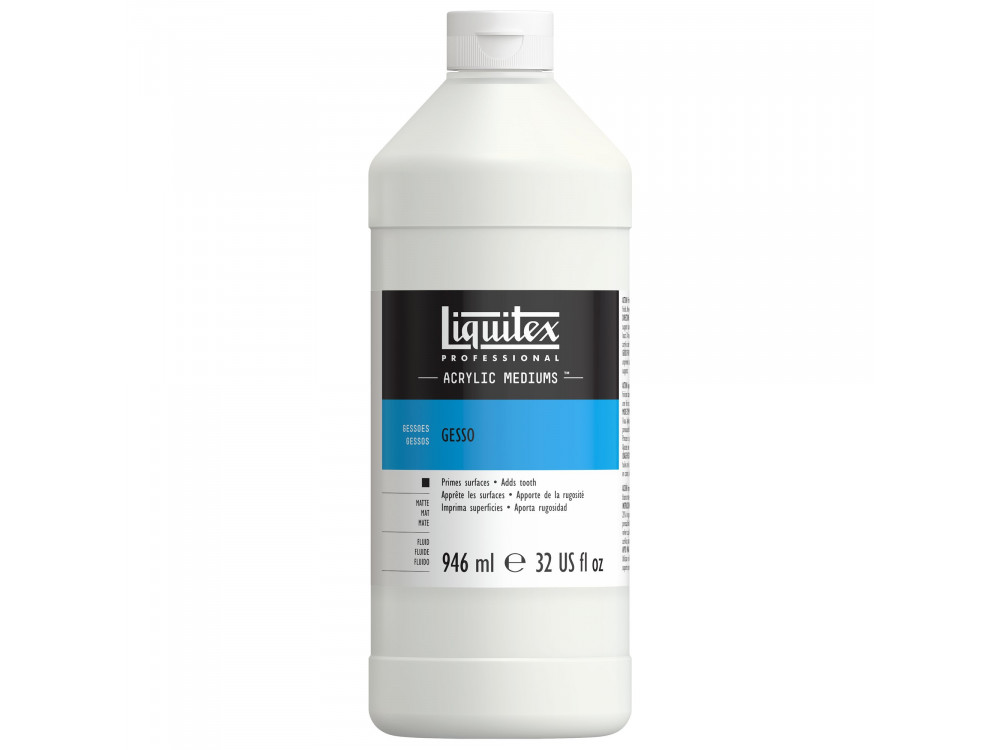 Gesso for acrylics and oils - Liquitex - white, 946 ml