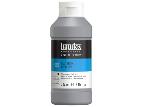 Gesso do farb akrylowych i olejnych - Liquitex - szare, 237 ml