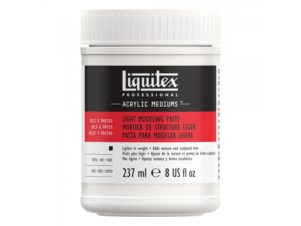 Pasta modelująca do farb akrylowych i olejnych - Liquitex - lekka, 237 ml