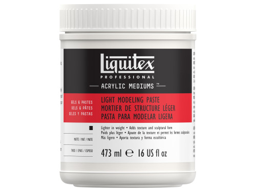 Pasta modelująca do farb akrylowych i olejnych - Liquitex - lekka, 473 ml