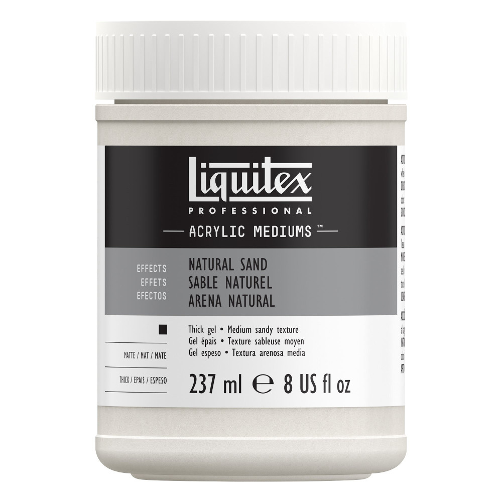 Medium do farb akrylowych Natural Sand Effect - Liquitex - 237 ml