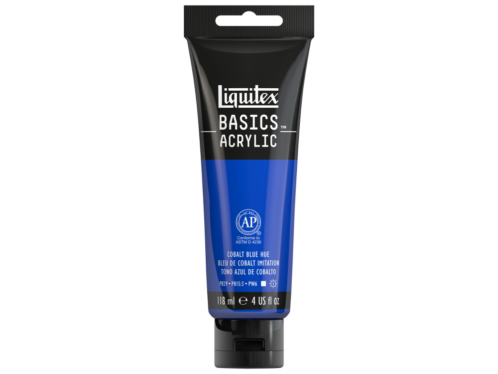 Basics Acrylic paint - Liquitex - 381, Cobalt Blue Hue, 118 ml