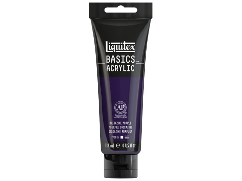 Basics Acrylic paint - Liquitex - 186, Dioxazine Purple, 118 ml