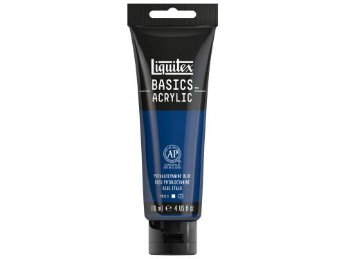 Basics Acrylic paint - Liquitex - 316, Phthalocyanine Blue, 118 ml