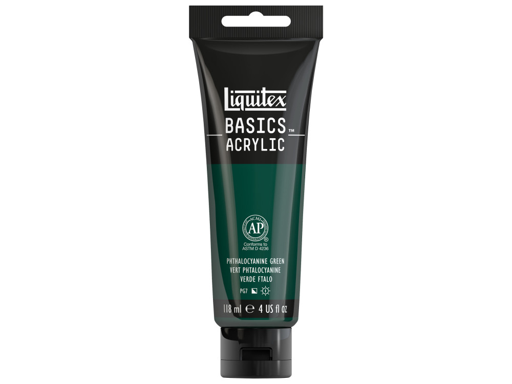 Farba akrylowa Basics Acrylic - Liquitex - 317, Phthalocyanine Green, 118 ml