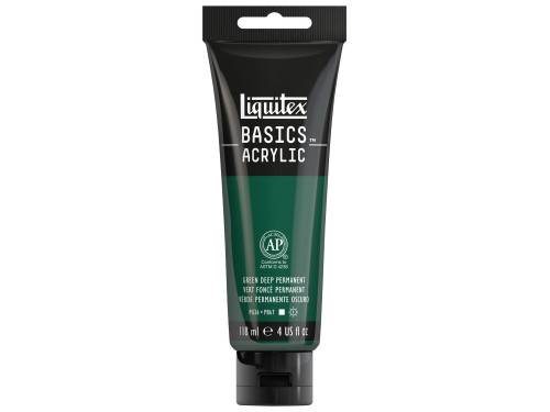 Basics Acrylic paint - Liquitex - 350, Green Deep Permanent, 118 ml