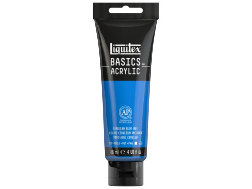 Farba akrylowa Basics Acrylic - Liquitex - 470, Cerulean Blue Hue, 118 ml