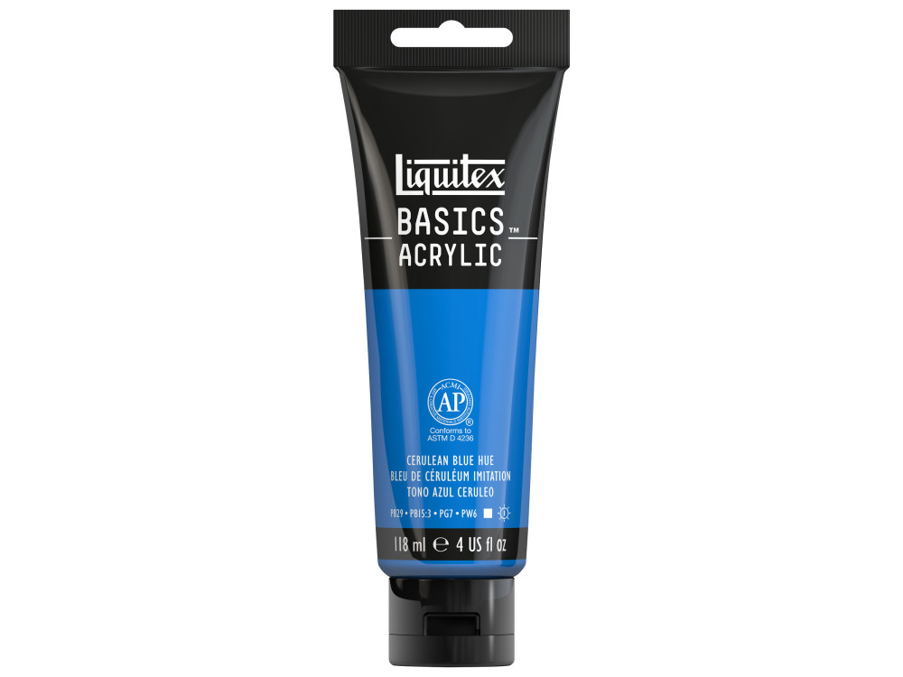 Basics Acrylic paint - Liquitex - 470, Cerulean Blue Hue, 118 ml