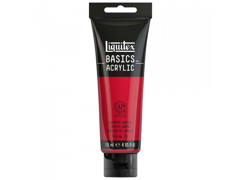 Basics Acrylic paint - Liquitex - 292, Naphthol Crimson, 118 ml