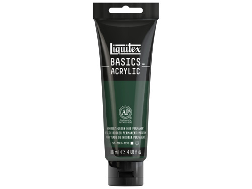 Farba akrylowa Basics Acrylic - Liquitex - 224, Hooker's Green Hue Permanent, 118 ml