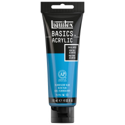 Basics Acrylic paint - Liquitex - 984, Fluorescent Blue, 118 ml