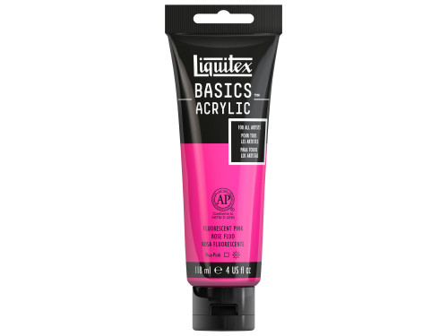 Basics Acrylic paint - Liquitex - 987, Fluorescent Pink, 118 ml