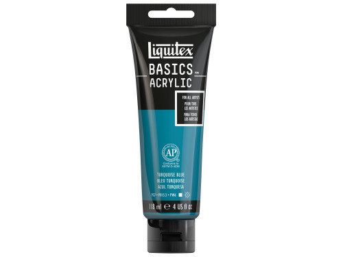 Basics Acrylic paint - Liquitex - 046, Turquoise Blue, 118 ml