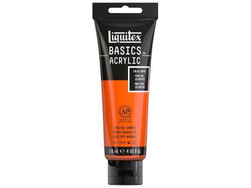Farba akrylowa Basics Acrylic - Liquitex - 620, Vivid Red Orange, 118 ml