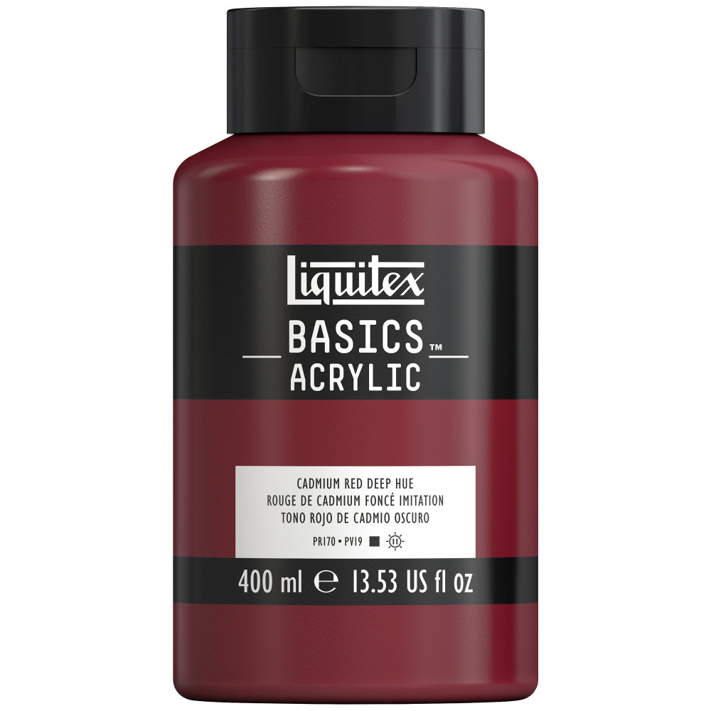Basics Acrylic paint - Liquitex - 311, Cadmium Red Deep Hue, 400 ml