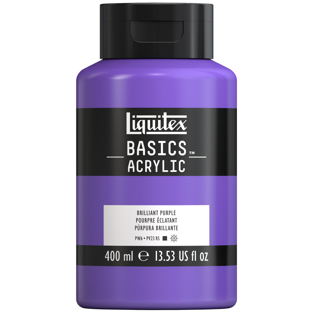 Farba akrylowa Basics Acrylic - Liquitex - 590, Brilliant Purple, 400 ml