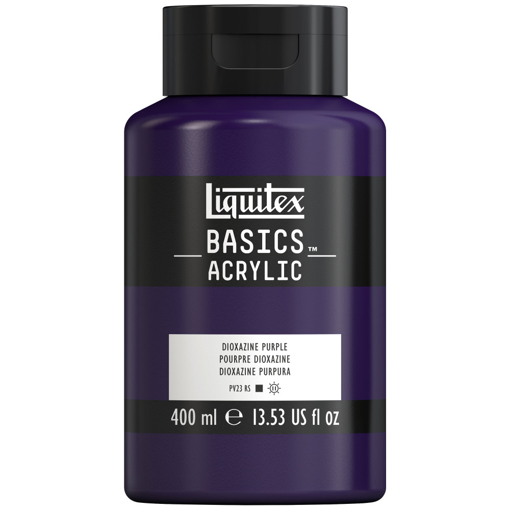 Basics Acrylic paint - Liquitex - 186, Dioxazine Purple, 400 ml