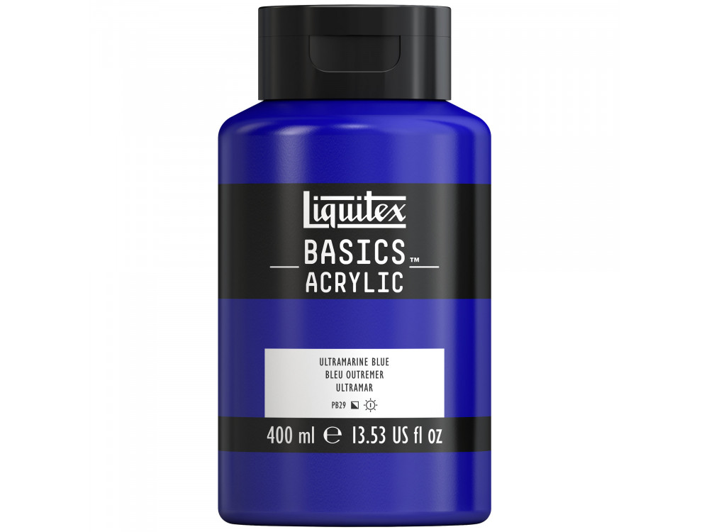 Farba akrylowa Basics Acrylic - Liquitex - 380, Ultramarine Blue, 400 ml