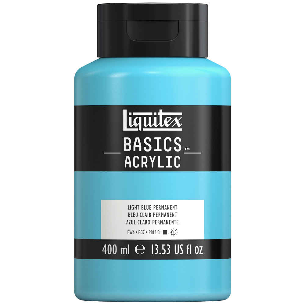 Basics Acrylic paint - Liquitex - 770, Light Blue Permanent, 400 ml