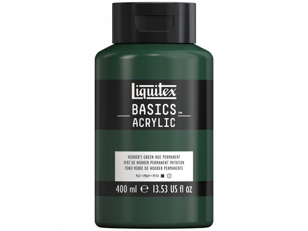 Basics Acrylic paint - Liquitex - 224, Hooker's Green Hue Permanent, 400 ml