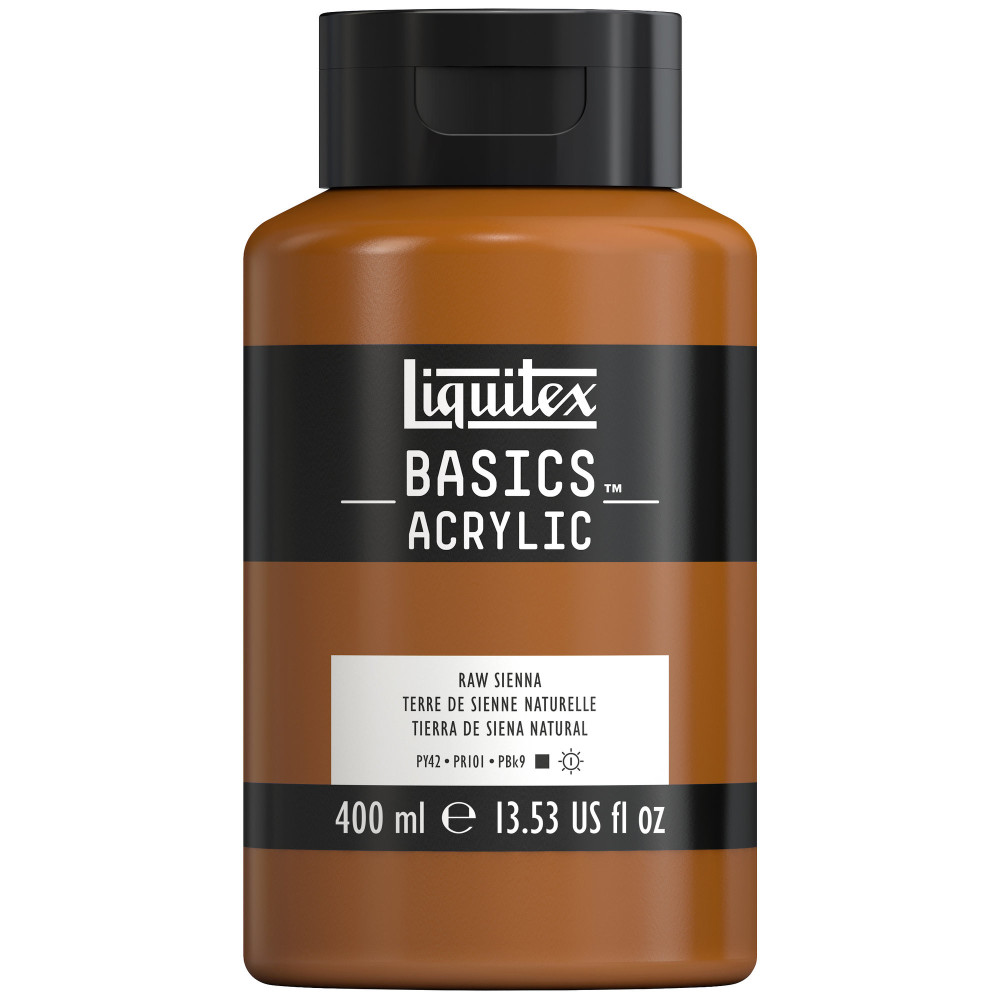 Farba akrylowa Basics Acrylic - Liquitex - 330, Raw Sienna, 400 ml