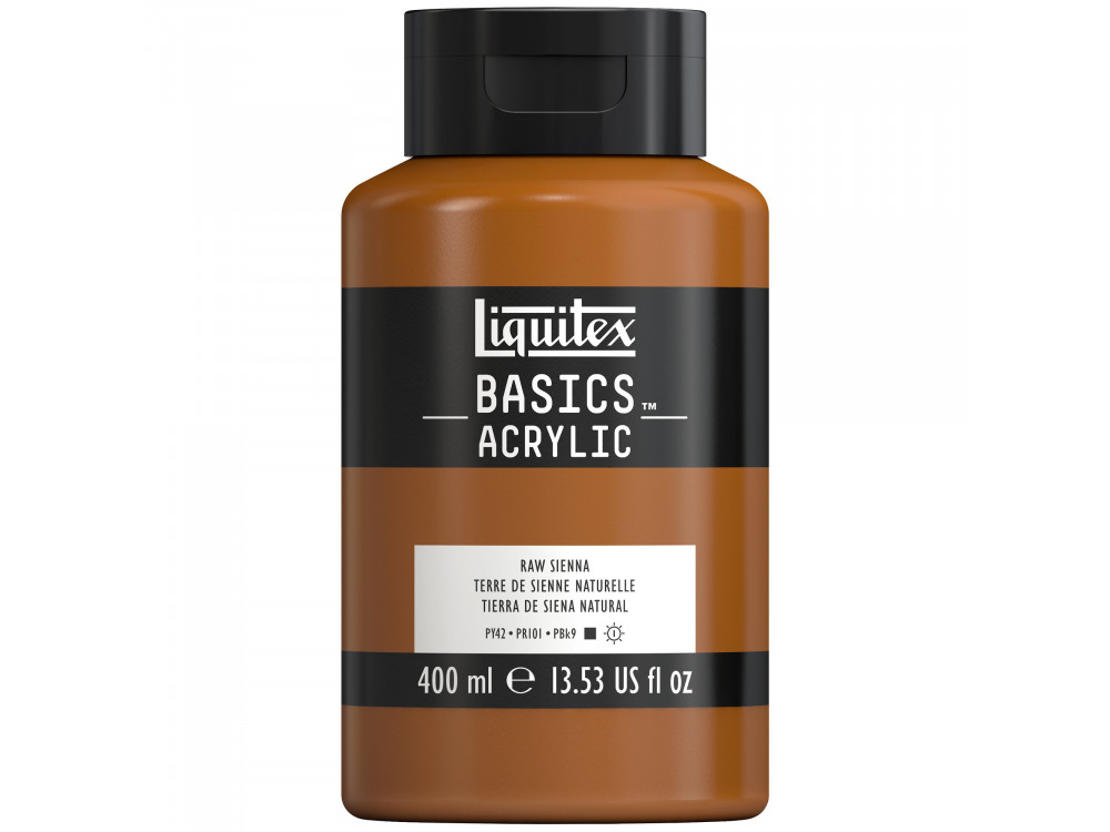 Farba akrylowa Basics Acrylic - Liquitex - 330, Raw Sienna, 400 ml